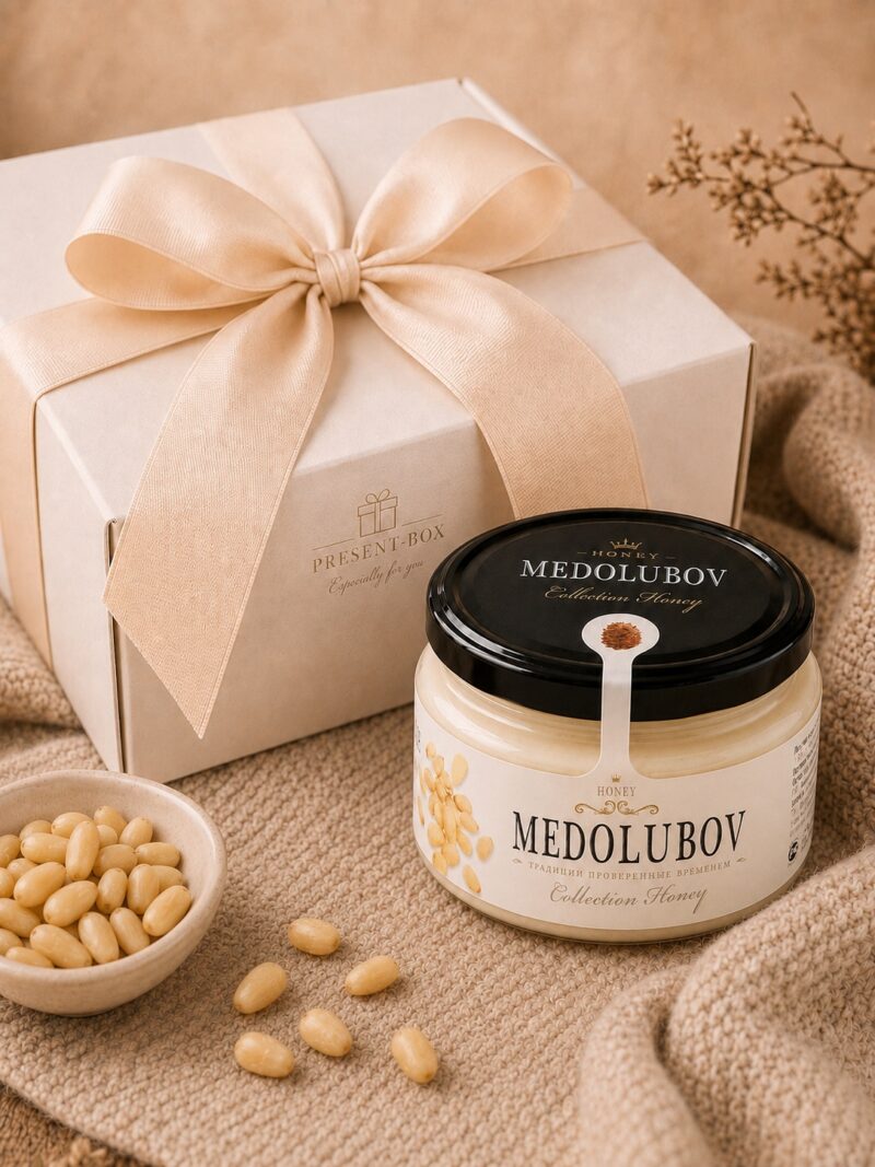 Мёд-суфле Medolubov с кедровым орехом, 250 мл