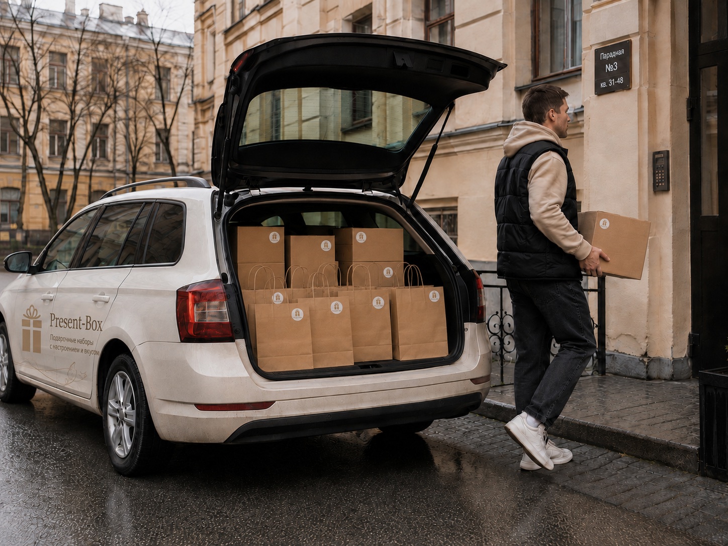 Доставка подарочных наборов Present-Box по Санкт-Петербургу и России
