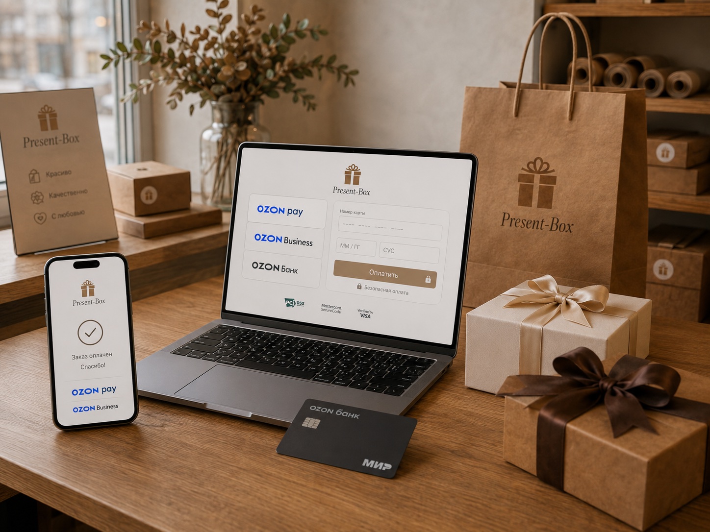 Оплата подарочных наборов Present-Box — способы оплаты на сайте